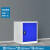 加厚工具柜铁皮柜工厂多功能收纳车间修理储物柜重型五金工具柜 单门柜(蓝白套色) 1.4mm