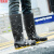 京斯坦 男士高筒雨鞋户外防滑雨靴工地套鞋PVC水靴 黑色-高筒41