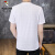 啄木鸟（TUCANO）个性冰丝短袖T恤男士夏季新款圆领冰感透气上衣青年速干汗衫t 白色 M 90-115斤