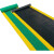 车间过道工业带黄色警示边牛津橡胶地垫加厚PVC防滑垫工厂地板垫 牛津绿色人字纹黄边 加厚2.5MM 1.5米宽度*1米长