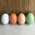 哈梵游实心木质假鸡蛋仿真引窝蛋模型过家家玩具儿童手绘涂鸦蛋整蛊道具 混搭3个橙色+5个绿色+2个白色