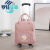 罗特艾蒂带轮子的行李箱韩版短途拉杆旅行包女大容量手提旅行袋机防水轻便 粉色[小雏菊][2轮][可背] 小