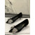名典符号（MINGDIANFUHAO）尖头细跟高跟鞋女2023新款秋季不累脚中跟水钻蝴蝶结气质百搭单鞋 黑色 4.5cm 34