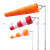 风向袋反光风向袋 气象风向标 风向检测多长度可选牢固可制作 1.5米/橙白款(加厚防水)
