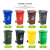 分类垃圾桶户外塑料环卫加厚小区带盖120L室外厨余拉圾筒240L大号 240L加厚桶+轮+盖（黄色）其他垃圾