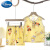 迪士尼（Disney）儿童棉绸背心套装宝宝棉绸睡衣衣服男女童两件套夏装1-2-3岁的 (黄色)小女孩绵绸背心套装 80 半岁/左右