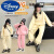迪士尼女孩2024新春秋装立领拉链长袖卫衣套装外穿中大童运动两件套洋气 粉红色 120