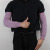 针织弹力套袖加长款工作透气舒适护袖家务清洁防污防脏男女用袖套 针织弹力套袖 浅紫色：1双