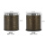 卫洋WYS-2476 皮革压圈垃圾桶 10L单层埃及款 酒店宾馆商用果皮桶纸篓圆形垃圾篓