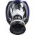 弧形球形大视野舒适全面罩4009自吸过滤防护面具小罐矮滤毒罐 面具+小铁罐（P-CO-2）5号P-CO-2