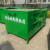 小型车载绿色厨余垃圾箱  3方5方勾臂车配套户外定制移动堆肥环卫 绿色镀锌垃圾箱