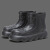 彬单 EVA雨鞋女厚底防水防滑设计感短筒雨靴 黑色 38-39