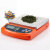 EI02电子称厨房秤精准药材称迷你电子秤3kg/0.1g高精度茶叶秤 橙色塑料秤盘+电池