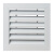 铝合金格栅空调铝合金通出回风口透气盖板百叶窗防雨定制检修地暖 定制区（默认白色）