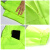采易乐 反光雨衣雨裤套装 分体式连帽反光警示防暴雨制服 荧光绿 XL码07834