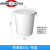 大号圆形垃圾桶户外环卫工业加厚垃圾桶商用食堂厨房专用垃圾桶 65升桶带盖白色