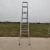 适用镀锌铁梯子加厚人字梯合页梯折叠梯工程梯方形梯防滑结实 4米方管人字梯10步