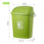 垃圾桶大容量办公室户外物业带盖厨房商特大 加厚绿色70L带盖