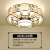 简约现代新中式吸顶灯客厅灯长方形大气卧室餐厅灯禅意中国风灯具 88288-圆形80cm