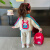 迪士尼女童套装春季新款春装洋气儿童运动服时髦宝宝加绒童装春秋款 粉色 90cm(90cm)