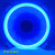 RGB日食炫彩风扇机箱风扇 12cm 单极光发光 散热机箱风扇 单极光蓝色+螺丝