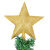 圣诞节装饰节日装扮 秀用品圣诞树配件顶星五角星树顶星星金粉树 20cm金粉树顶星 0个