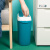 垃圾桶厕所卫生间夹缝翻盖垃圾筒窄缝北欧风小清新垃圾桶带盖 长方形翻盖大红色随机送贴纸一张