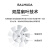 巴慕达（BALMUDA）果岭风扇日本进口家用静音空气循环扇落地扇电风扇 白嵌黑 (EGF-1800-WK)