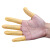 指套一次性乳胶美容纹绣手指套无尘无粉米黄色/白色拇指套 白色300克（个数约480个左右）