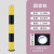 聚远（JUYUAN）太阳能频闪灯警示柱警示柱路桩带灯防撞超强反光地桩 固定款黑黄+绿色灯 114×800MM 1件价
