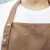 韩版时尚男女纯色挂脖围裙厨房做饭工作服围裙定制咖啡店围裙 红色 均码