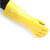 君御（Exsafety）7907浸塑手套45CM长款家用清洁手套 黄色 