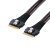 原装SlimSAS线SFF-8654 8i to 8I NVMe PCIe浪潮数据线 黑色 0.55m