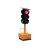 300型道路升降式移动太阳能交通信号红绿灯警示黄闪倒计时箭头灯 倒计时三灯
