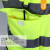 反光背心夜间骑行交通环卫建筑施工马甲透气户外反光衣荧光安全服 加厚透气多口袋-黄色