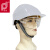 普达 护目镜安全帽 ABS建筑施工防撞防砸头盔 白色 1顶 DL220601