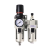 气源处理器AC3010-03气动油水分离器空压机气泵调压过滤器二联件 AC301003（配6mm管接头）