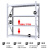 工都  重型仓储货架600kg/层 白色200*60*200cm四层主架 仓库库房置物架层架储物铁架