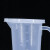 冰禹 BT-169 带盖塑料量杯 带把手pp刻度烧杯 透明测量计量杯 2000ml加盖 