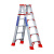 梯子人字梯楼梯铝合金加厚家用折叠多功能伸缩便携室内合梯工程梯 1.5米升级全加固双筋+腿部加强