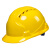 懒牛国标安全帽工地ABS 三筋透气加厚-黄色 电力建筑领导用头盔