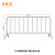 不锈钢铁马护栏移动围栏地铁商场分流施工临时交通安全防护隔离栏 304材质外管38高1.2米长2米