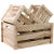 实木木框箱收纳木条箱子市陈列展示长方形木箱装饰道具木筐定制 小大特大3个组合一套 A木