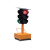 广东太阳能红绿灯临时交通信号灯可升降信号灯学校十字路口红绿灯 单面200360型固定款200单面三灯60W太阳板