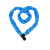 京速 防盗链条锁 钢锁头锁 防盗锁 0.88米长 蓝色 单位:个