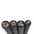 竹江 国标重型橡套电缆 3+2芯多股软橡套线缆 YC3*10+2*6平方 1米