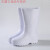 白色靴耐用高筒加棉靴雨鞋耐油耐酸工厂厨房保暖雨靴EVA胶 白色高帮EVA(不加棉) 40