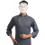 比鹤迖 BHD-3020 夏季薄款透气厨师工作服 长袖[灰色]3XL 1件