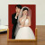 莎庭（SARTILL）婚纱照相框摆台感洗照片定制相册加打印做成结婚照实木透明框 胡桃木横版-不含照片 6寸内放10.3x15.3cm感A