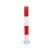 冷轧钢警示柱 颜色：红白；高度：750mm；管径：80mm
